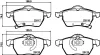 Bremsbelagsatz, Scheibenbremse Vorderachse DON PCP1375 Bild Bremsbelagsatz, Scheibenbremse Vorderachse DON PCP1375