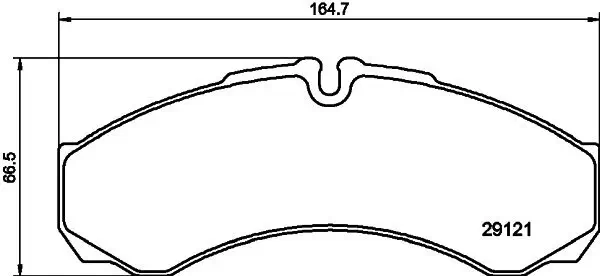 Bremsbelagsatz, Scheibenbremse DON PCP1691