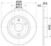 Bremsscheibe Vorderachse DON PCD13102