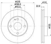 Bremsscheibe Vorderachse DON PCD13762