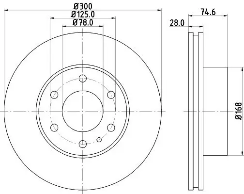 Bremsscheibe Vorderachse DON PCD21062