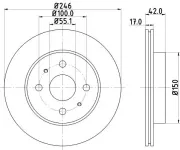 Bremsscheibe Vorderachse DON PCD14012