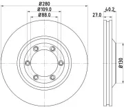 Bremsscheibe Vorderachse DON PCD13662