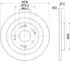 Bremsscheibe Hinterachse DON PCD19012