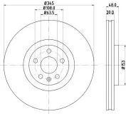 Bremsscheibe Vorderachse DON PCD21861