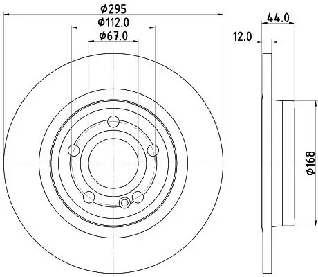 Bremsscheibe Hinterachse DON PCD20532