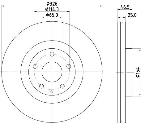 Bremsscheibe Vorderachse DON PCD22412