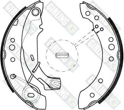 Bremsbackensatz Hinterachse GIRLING 5184671 Bild Bremsbackensatz Hinterachse GIRLING 5184671