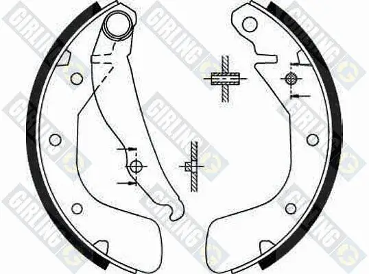 Bremsbackensatz Hinterachse GIRLING 5185439 Bild Bremsbackensatz Hinterachse GIRLING 5185439