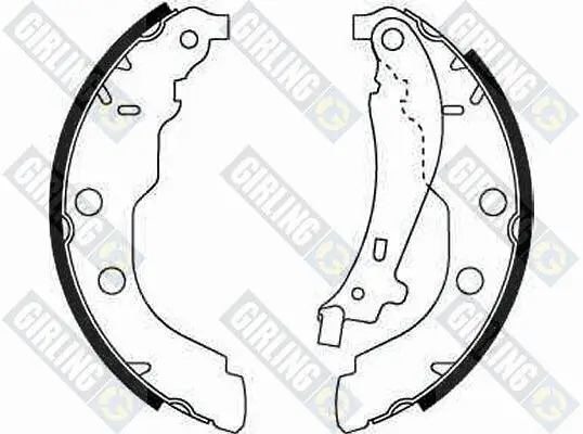 Bremsbackensatz Hinterachse GIRLING 5186173 Bild Bremsbackensatz Hinterachse GIRLING 5186173