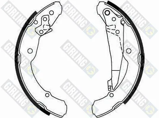 Bremsbackensatz Hinterachse GIRLING 5186392 Bild Bremsbackensatz Hinterachse GIRLING 5186392