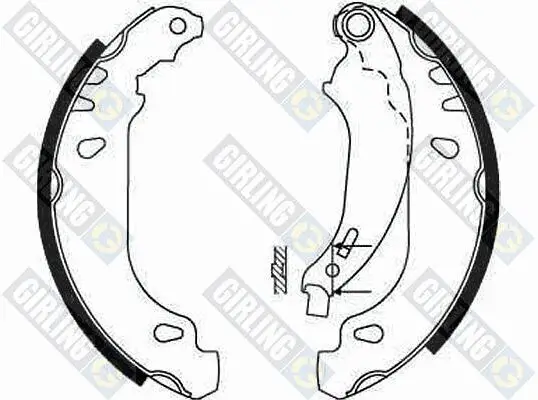 Bremsbackensatz Hinterachse GIRLING 5186694 Bild Bremsbackensatz Hinterachse GIRLING 5186694