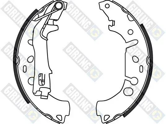 Bremsbackensatz Hinterachse GIRLING 5187199 Bild Bremsbackensatz Hinterachse GIRLING 5187199