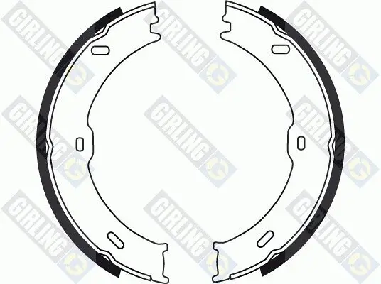 Bremsbackensatz, Feststellbremse GIRLING 5187589 Bild Bremsbackensatz, Feststellbremse GIRLING 5187589