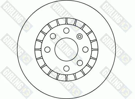 Bremsscheibe Vorderachse GIRLING 6016241 Bild Bremsscheibe Vorderachse GIRLING 6016241