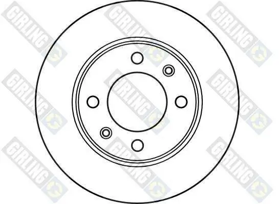 Bremsscheibe Hinterachse GIRLING 6025814 Bild Bremsscheibe Hinterachse GIRLING 6025814