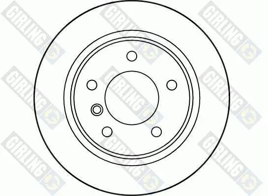 Bremsscheibe Hinterachse GIRLING 6027672 Bild Bremsscheibe Hinterachse GIRLING 6027672