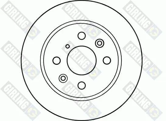 Bremsscheibe Vorderachse GIRLING 6040201 Bild Bremsscheibe Vorderachse GIRLING 6040201