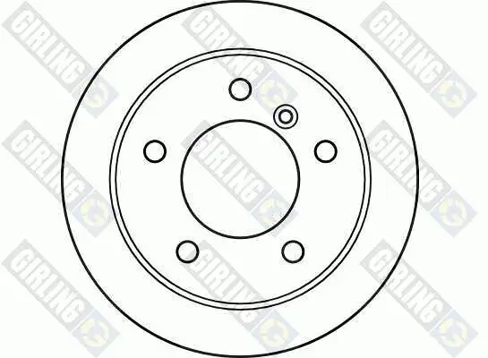 Bremsscheibe Hinterachse GIRLING 6040875 Bild Bremsscheibe Hinterachse GIRLING 6040875