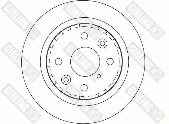 Bremsscheibe GIRLING 6041731 Bild Bremsscheibe GIRLING 6041731