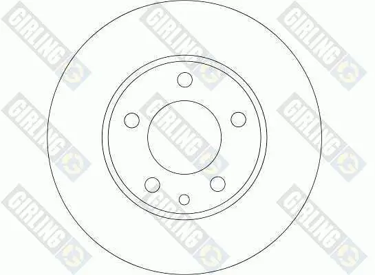 Bremsscheibe Vorderachse GIRLING 6043281 Bild Bremsscheibe Vorderachse GIRLING 6043281