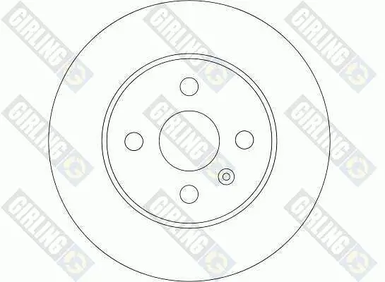 Bremsscheibe Hinterachse GIRLING 6043444 Bild Bremsscheibe Hinterachse GIRLING 6043444