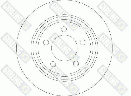 Bremsscheibe Hinterachse GIRLING 6044204 Bild Bremsscheibe Hinterachse GIRLING 6044204