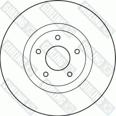 Bremsscheibe Vorderachse GIRLING 6049895 Bild Bremsscheibe Vorderachse GIRLING 6049895