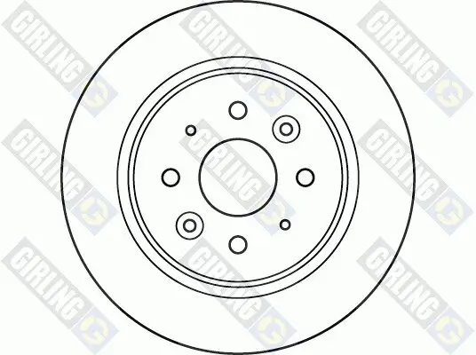 Bremsscheibe Hinterachse GIRLING 6060554 Bild Bremsscheibe Hinterachse GIRLING 6060554