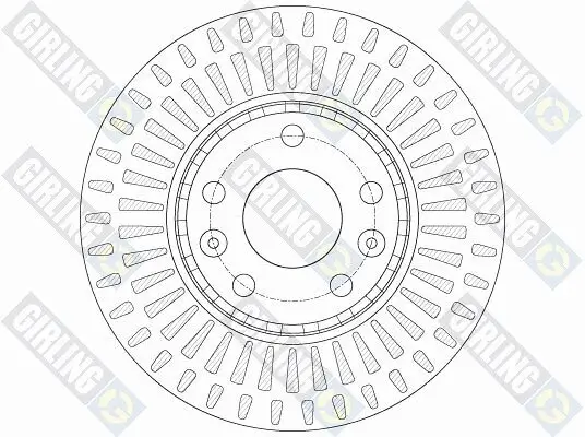 Bremsscheibe Vorderachse GIRLING 6061841 Bild Bremsscheibe Vorderachse GIRLING 6061841