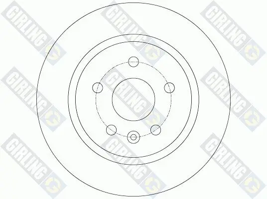 Bremsscheibe Hinterachse GIRLING 6063404 Bild Bremsscheibe Hinterachse GIRLING 6063404