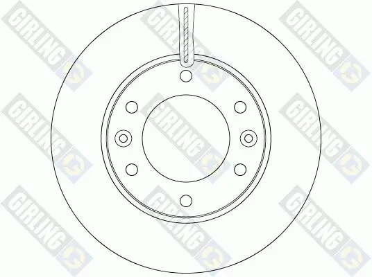 Bremsscheibe Vorderachse GIRLING 6064461 Bild Bremsscheibe Vorderachse GIRLING 6064461
