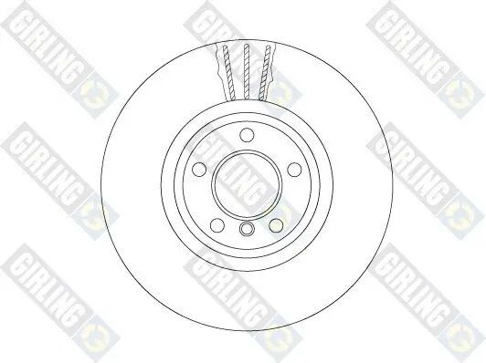 Bremsscheibe Vorderachse GIRLING 6066155 Bild Bremsscheibe Vorderachse GIRLING 6066155
