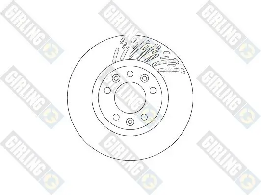 Bremsscheibe Vorderachse GIRLING 6066571 Bild Bremsscheibe Vorderachse GIRLING 6066571