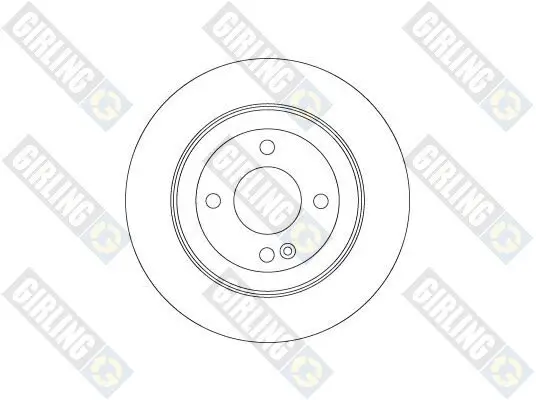 Bremsscheibe Hinterachse GIRLING 6079284 Bild Bremsscheibe Hinterachse GIRLING 6079284