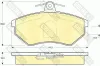 Bremsbelagsatz, Scheibenbremse Vorderachse GIRLING 6110441