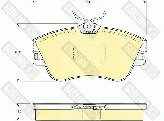 Bremsbelagsatz, Scheibenbremse GIRLING 6110921 Bild Bremsbelagsatz, Scheibenbremse GIRLING 6110921