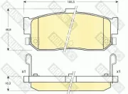 Bremsbelagsatz, Scheibenbremse GIRLING 6131819