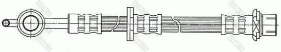 Bremsschlauch Vorderachse links GIRLING 9004510 Bild Bremsschlauch Vorderachse links GIRLING 9004510