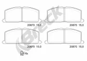 Bremsbelagsatz, Scheibenbremse BRECK 20870 00 701 10