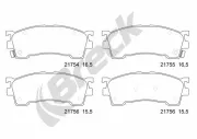 Bremsbelagsatz, Scheibenbremse BRECK 21755 00 701 10