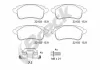 Bremsbelagsatz, Scheibenbremse Hinterachse BRECK 22103 00 704 00 Bild Bremsbelagsatz, Scheibenbremse Hinterachse BRECK 22103 00 704 00