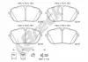 Bremsbelagsatz, Scheibenbremse BRECK 22218 00 701 00