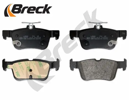 Bremsbelagsatz, Scheibenbremse Hinterachse BRECK 22231 00 702 10 Bild Bremsbelagsatz, Scheibenbremse Hinterachse BRECK 22231 00 702 10