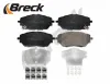 Bremsbelagsatz, Scheibenbremse Vorderachse BRECK 22782 00 701 00 Bild Bremsbelagsatz, Scheibenbremse Vorderachse BRECK 22782 00 701 00