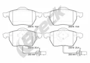 Bremsbelagsatz, Scheibenbremse Vorderachse BRECK 23018 00 701 10