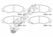 Bremsbelagsatz, Scheibenbremse BRECK 23253 00 702 10