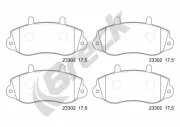 Bremsbelagsatz, Scheibenbremse BRECK 23302 00 703 00