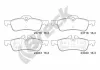 Bremsbelagsatz, Scheibenbremse Hinterachse BRECK 23716 00 704 00
