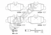 Bremsbelagsatz, Scheibenbremse Hinterachse BRECK 24008 00 703 00 Bild Bremsbelagsatz, Scheibenbremse Hinterachse BRECK 24008 00 703 00